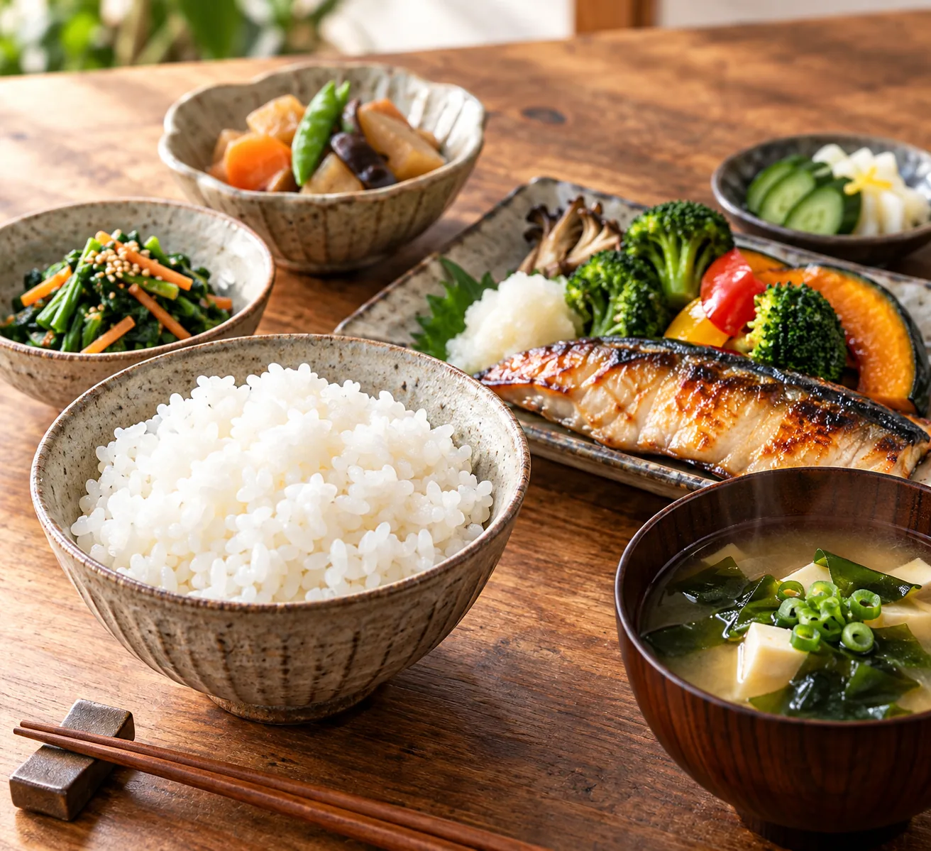 ごはんを中心とした食事